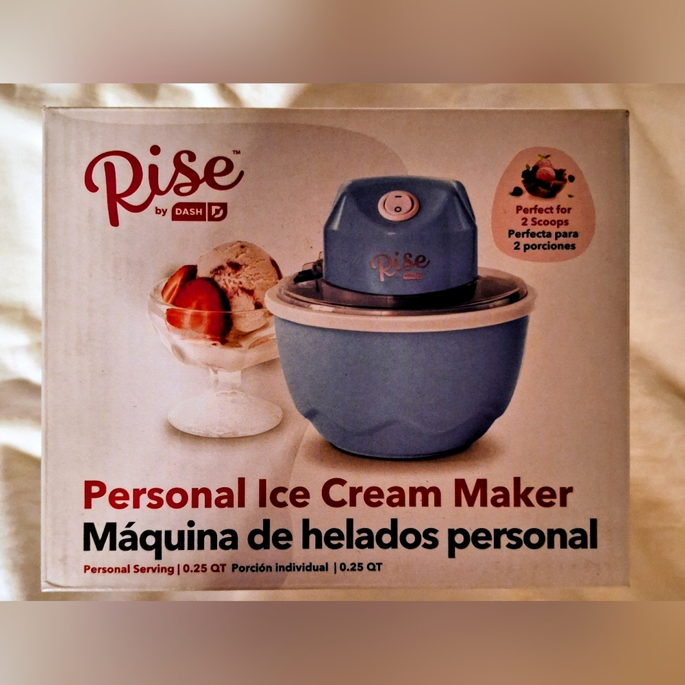 Rise Personal Ice Cream 🍨 Maker Personal Size New In Box